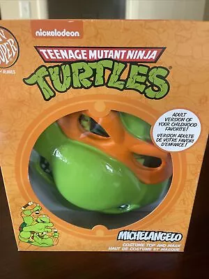 Ben Cooper TMNT Ninja Turtles Michelangelo Halloween Costume Mask Adult One Size • $10