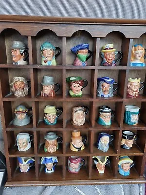 25 English Heritage Miniature Toby Jugs W/cabinet Franklin Mint 1983PeterJackson • £150