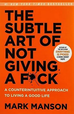 $29.50 • Buy The Subtle Art Of Not Giving A Fck Counterintuitive Approach To Living Good Lif