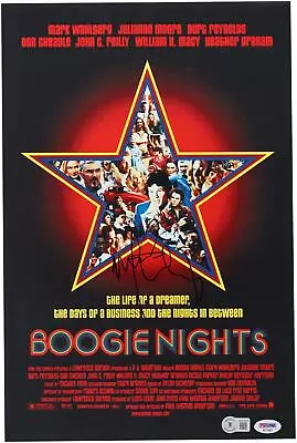 Mark Wahlberg Boogie Nights Autographed 12  X 18  Movie Poster BAS • $249.99