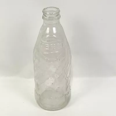Vintage Pepsi Cola Swirl Clear Glass Bottles 10 Oz. No Deposit #7489 • $9.49