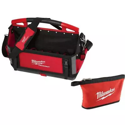 Milwaukee Tool Bag 20  W/ Shoulder Strap 32-Pockets Modular Storage Plastic Red • $165.86