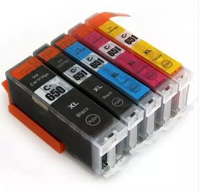 10pcs Ink Cartridges CLI 651 XL PGI650 XL For Canon Pixma MG5660 MG6660 Nonoem • $13.40