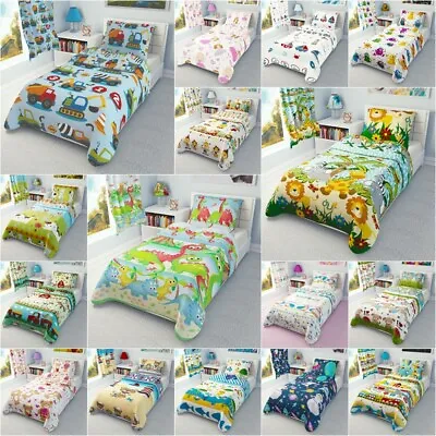 Cot Cot Bed Toddler Bed Bedding Set Curtains Nursery Baby Boys Girls 100% Cotton • £13.99