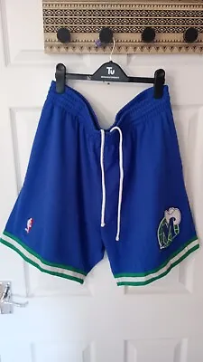 Mitchell & Ness Dallas Mavericks Shorts Size Large Mens NBA Basketball • £29.99