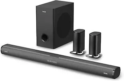 MAJORITY Bluetooth 5.1 Surround Sound System 3D Dolby Audio Soundbar 300W • £169.99