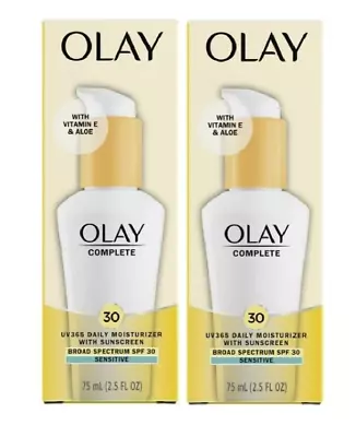 Olay Complete Daily Facial Moisturizer SPF 30 2.5oz 2 Pack EXP05/24 • $15.03