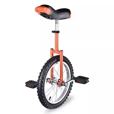 16 In Wheel Unicycle Skidproof Mountain Tire Cycling Sports Exercise Orange • $69.90