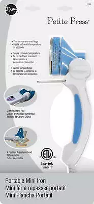 Dritz Petite Press Portable Mini Iron Blue-white • $24