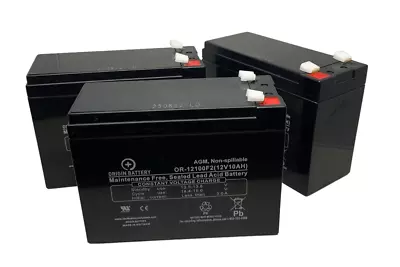 Schwinn Stealth 1000 Battery Kit - 3 Pack 12V 10AH SLA AGM W/1 Year Warranty • $118.95