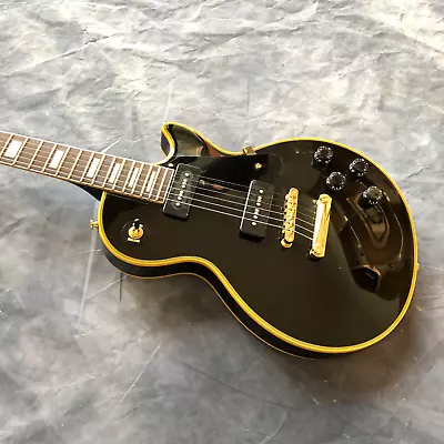 Vintage 1956 Gibson Les Paul Custom Black Beauty Electric Guitar P90 Pickup • $262.19