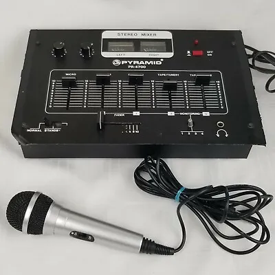 Pyramid PR-4700 Vintage Stereo Mixer With Microphone  • $65.84