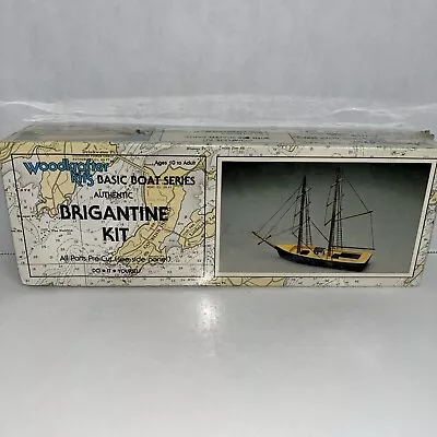 Vintage Woodcrafter Kits Basic Boat Series Brigantine Kit • $22.50