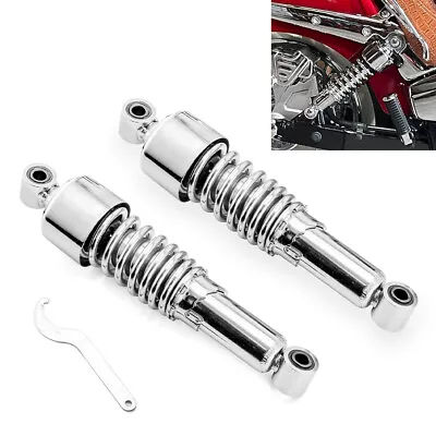 Preload Adjustable 11.75  Chrome Rear Shocks Lowering Kit For Harley Touring FLT • $82.99