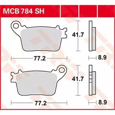 Honda CBR 1000 RR 2006-2015 TRW SH Series Sindered Rear Brake Pads MCB784SH • £51.31