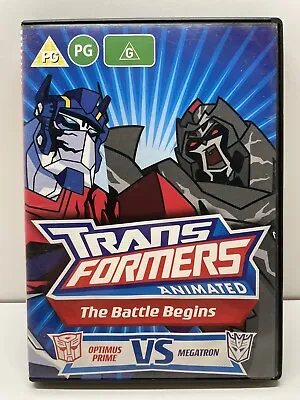 £2.99 • Buy Transformers Animated, The Battle Begins Optimus Prime VS Megatron (DVD, 2009)