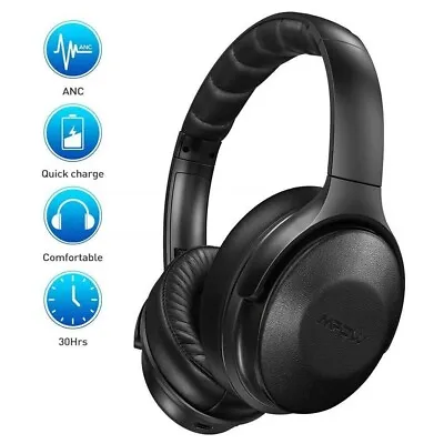 £18.99 • Buy Mpow H17 Active Noise Cancelling Bluetooth Wireless Foldable Headphones 