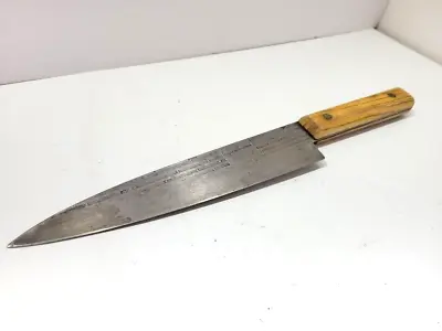 $49.99 • Buy Vintage 1970's 8  Blade FORGECRAFT  Hi-Carbon Steel Chef Knife ~ USA