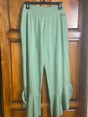 New Matilda Jane Size M Olive Brance Ruffle Pants- Green MJ-223 • $28