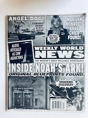 Weekly World News March 2006 Inside Noah's Ark Marilyn Monroe's Love Child Alien • $27.50