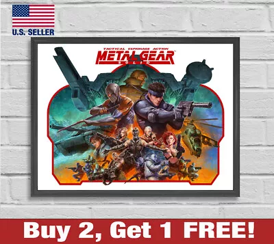 Metal Gear Solid Poster 18  X 24  Print Solid Snake Meryl Game Room Wall Art • $13.48