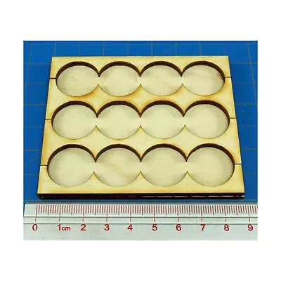 Litko Movement Tray Rank Rank Tray - 4x3 Formation 20mm Round Bases Pack New • $5.99