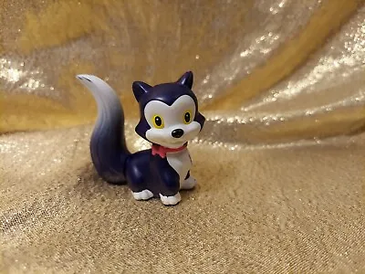 DISNEY JUNIOR BOBBLIN' Pet Figaro Figure Toy Minnie Mouse's Cat Purple Motion • $9.38