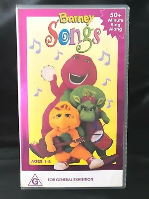 Barney The Dinosaur ~ Barney Songs ~ Sing Along ~ Vhs Video • $49.99
