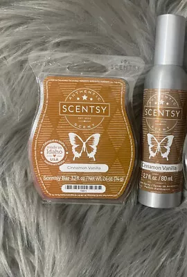 🆕SCENTSY Room Spray Non Aerosol 2.7 Fl. Oz & Car Bar Apple & Cinnamon Stick Bar • $14.99