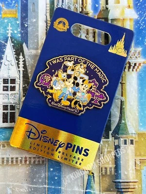 $24.95 • Buy 2022 Disney Parks 50th Anniversary I Was Part Of The Magic Mickey Mouse LR Pin