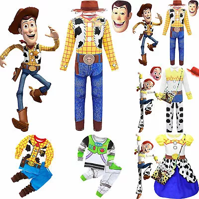 £5.99 • Buy Toy Story Woody Jessie Buzz Lightyear Cosplay Costume Adult Kids Fancy Outfits