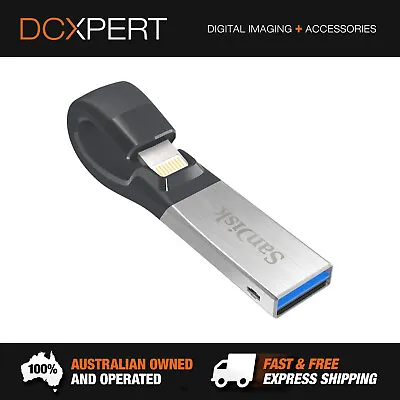 Sandisk 128gb  Ixpand Usb 3.0 + Lightning Ixc30c Flash Drive (sdix30c-128g-gn6) • $109.65