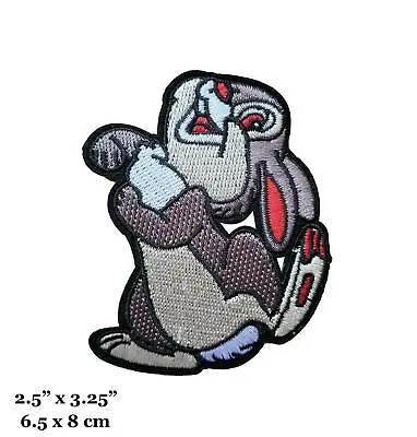 Thumper Rabbit Cartoon Character Bambi Movie Embroidered Iron On Patch • $4.99
