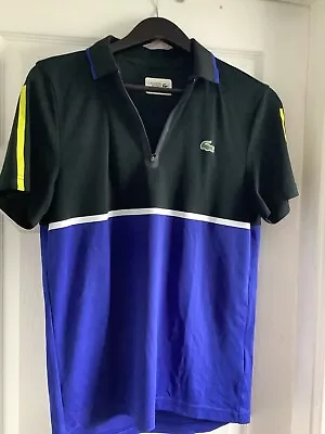 Lacoste Sport Polo Shirt Size S(US)Mens Blue Regular Fit Short Sleeve • £25