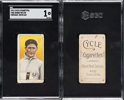 1909-11 T206 Hooks Wiltse Portrait New York Giants SGC 1 ***Low Pop Cycle 460*** • $224.99