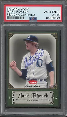 2006 Fleer Greats Of The Game #63 Mark Fidrych Autograph PSA DNA Authentic Auto • $2.25