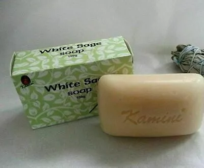 White Sage  Kamini Soaps  6 X Bars Vegan Vegetable Based Soap Aromatics • $28.95