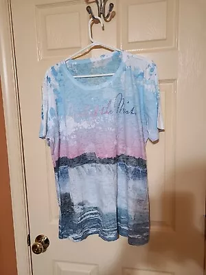 Womens Blue 84  Maid Of The Mist  Niagara Falls T Shirt Size XL • $10