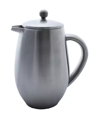 Grunwerg Cafe Ole 6 Cup Double Walled Bellied Cafetiere Satin Finish Bfd-06s • £19.99