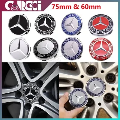 4pcs Mercedes-Benz Wheel Center Rim Caps 3D Emblem Car Tire Hub Cap Replacement • $16.22