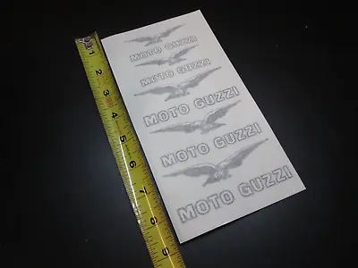 Moto Guzzi Decal Transfer Set White - Tank Side Cover Tool Box • $13.95