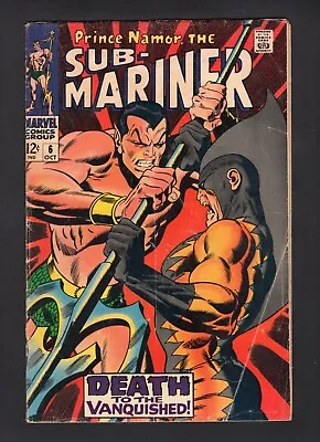 Sub-Mariner #6 Vol. 1 2nd Appearance Of Tiger Shark Marvel Comics '68 GD/VG • $15