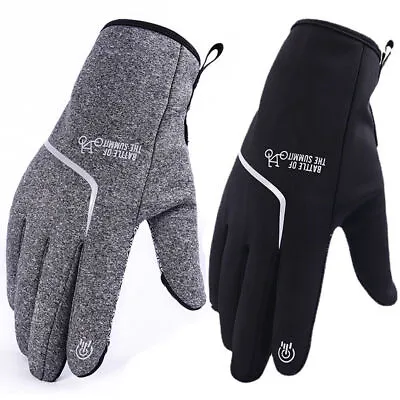 Winter Warm Gloves Thermal Windproof Cycling Motorbike Ski Gloves For Men Women • £3.99