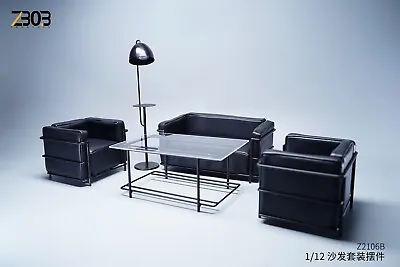 Z2106B: ZBOBTOYS 1/10 Living Room Sofa Furniture Set (5 Pcs) - Black • $69.99