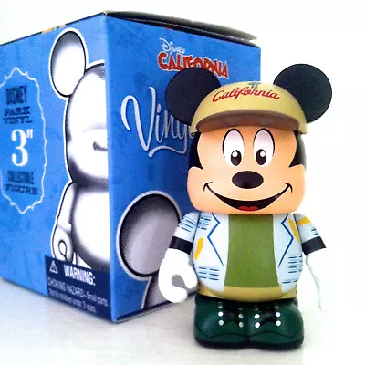 DISNEY VINYLMATION 3  PARK 11 CALIFORNIA TOURIST MICKEY MOUSE TOPPER C/CAP TOY • $13.99