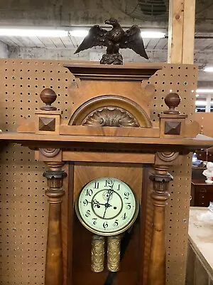 2 Weight Vienna Regulator Wall Clock 54” Long • $775