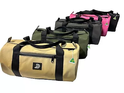 Canvas Double D  Gear/ Bags Round 16 Oz Rip Stop Canvas (water Proof Zipping) • $85