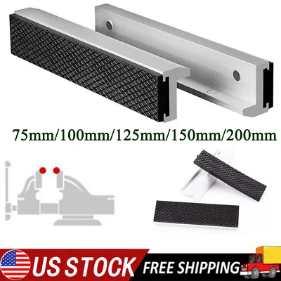 2PCS Magnetic Soft Pad Jaws Rubber For Vise 3/5/6/8 Inch Long Pad Bench Vice • $17.35