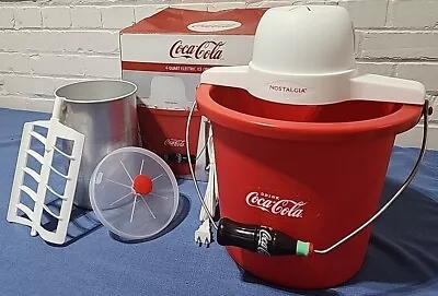 Coca Cola ● 4-qt Electric Ice Cream Maker ● In Open Box ● Never Used ● No Manual • $22.99