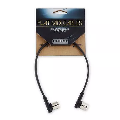 RockBoard Flat MIDI Cable - 30 Cm (11 13/16 ) Black • $4.50